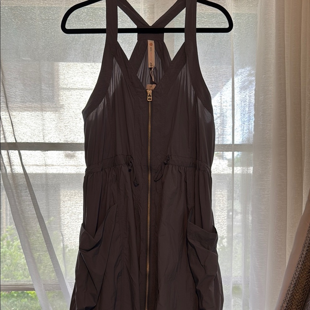 Anthropologie Gray Maxi Dress